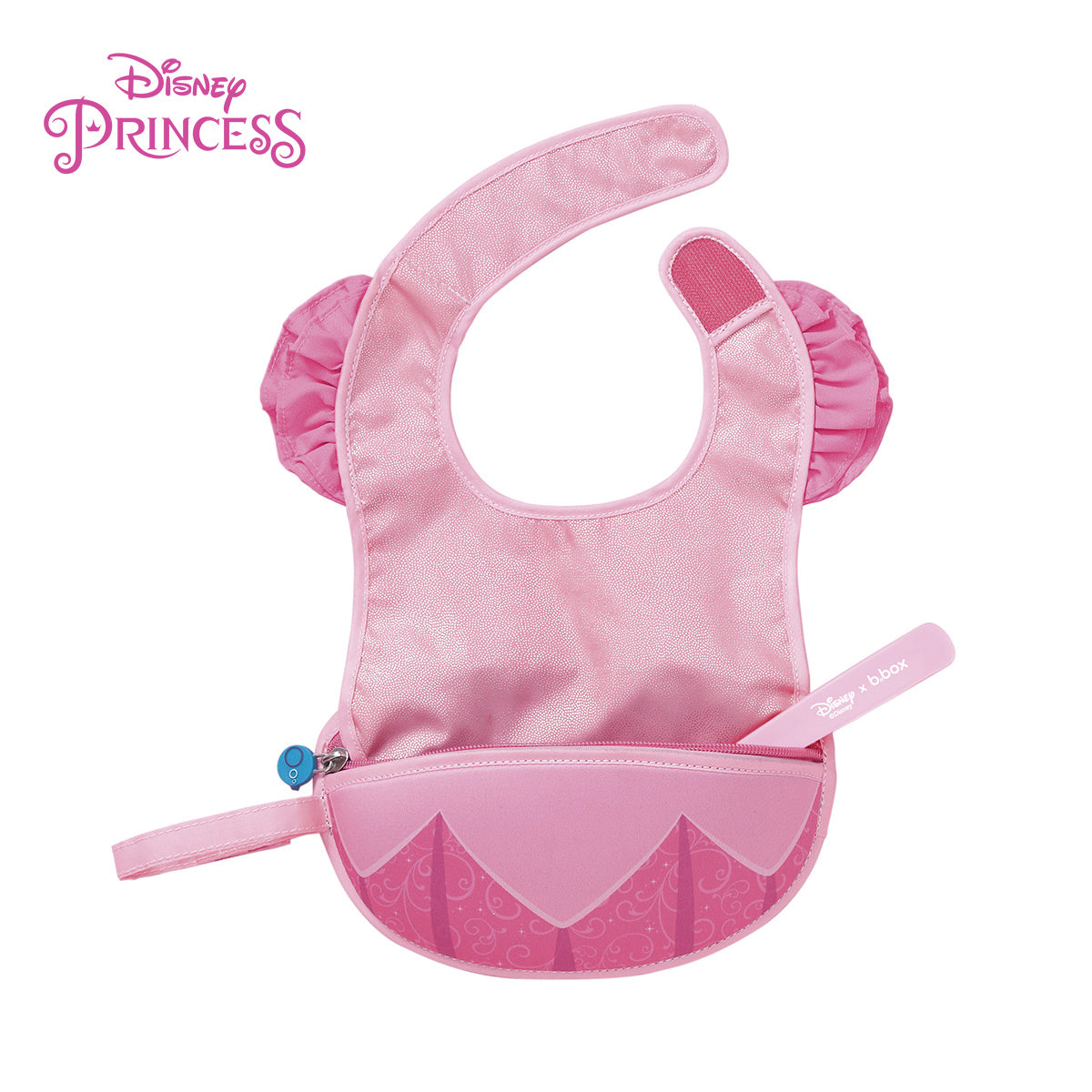 【SALE】お食事エプロン travel bib+flexible spoon トラベルビブ - Disney