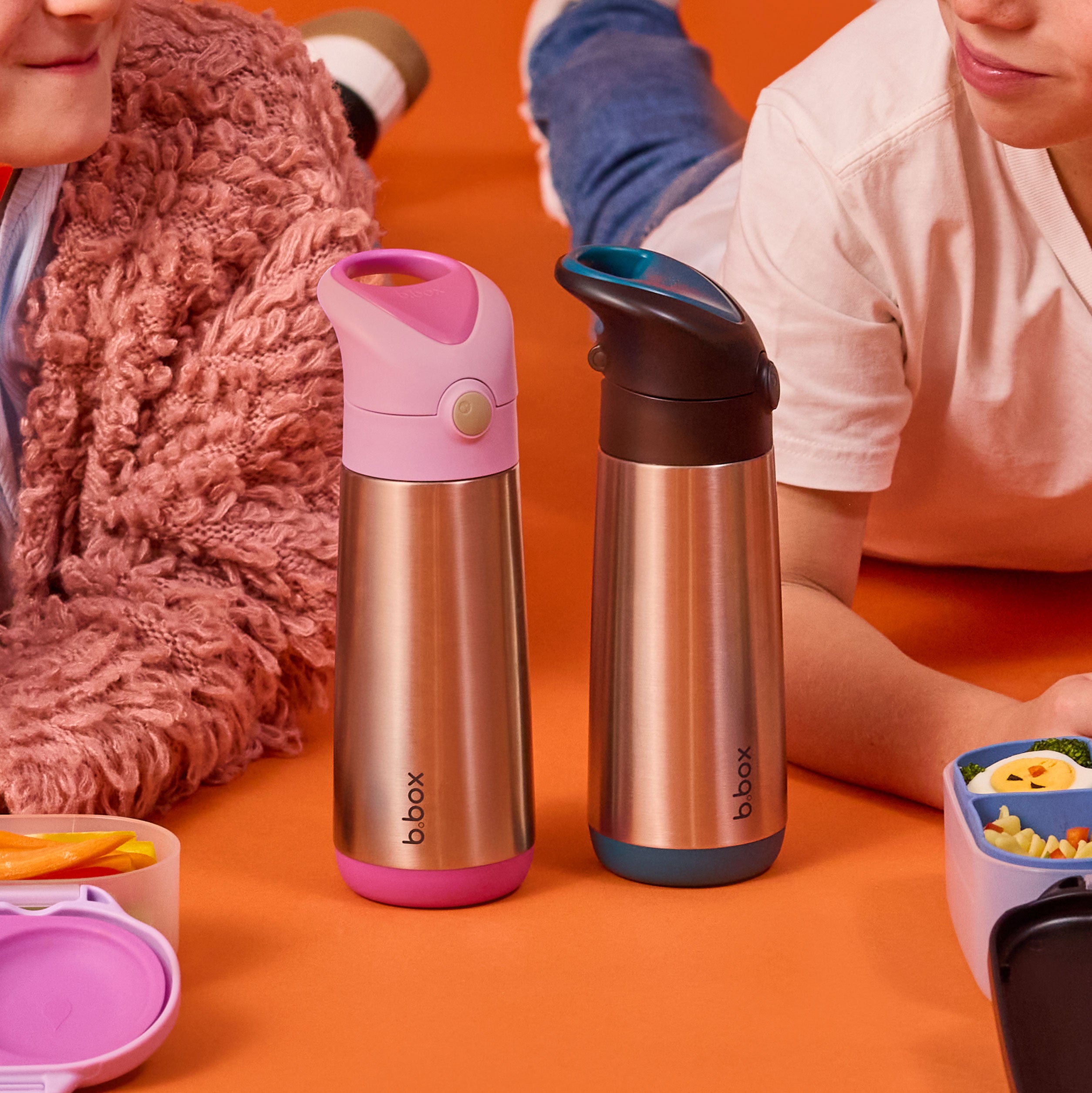 水筒 Insulated drink bottle 500ml ステンレスボトル - ストロー