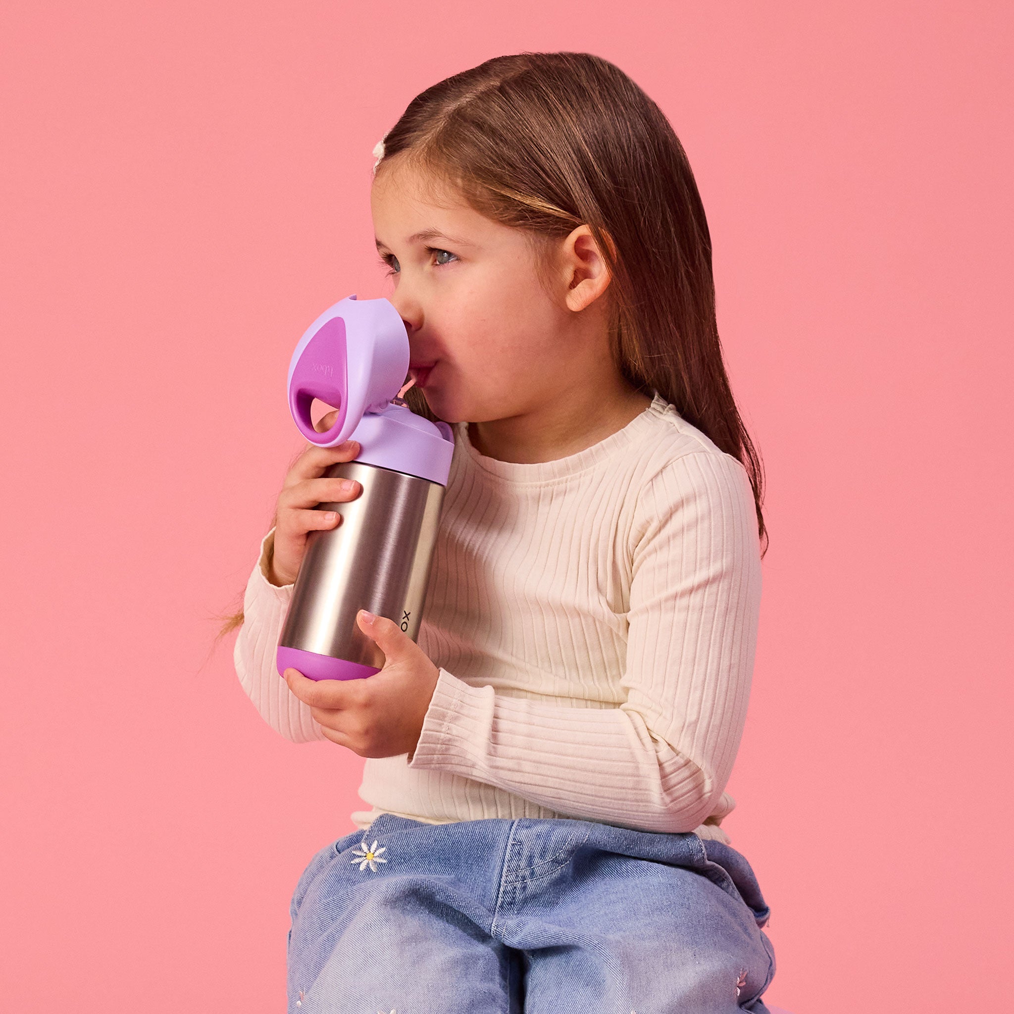 水筒 Insulated drink bottle 350ml ステンレスボトル - ストロー