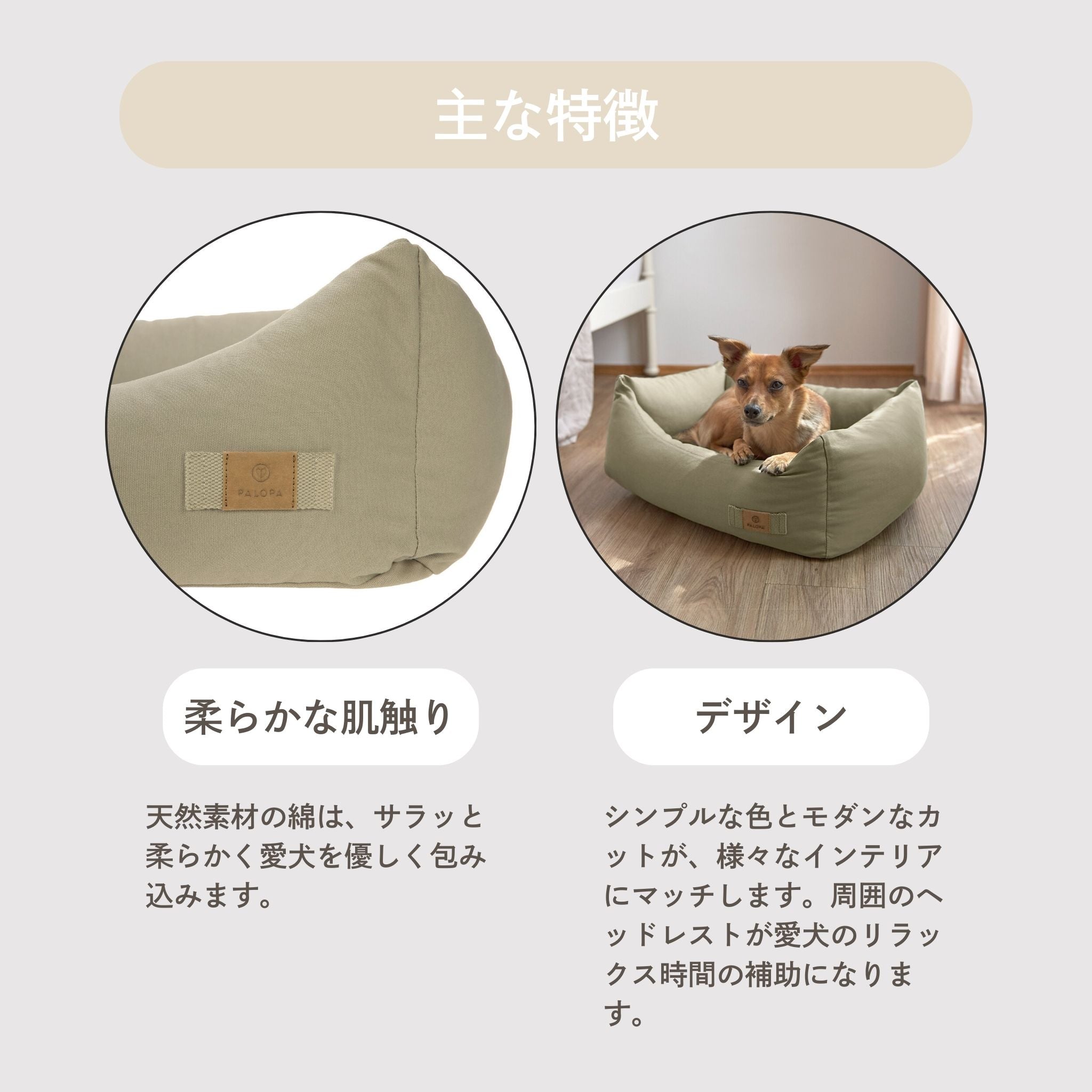 犬用コットンベッド /Dog Bed Cotton | PALOPA Japan(パロパ)