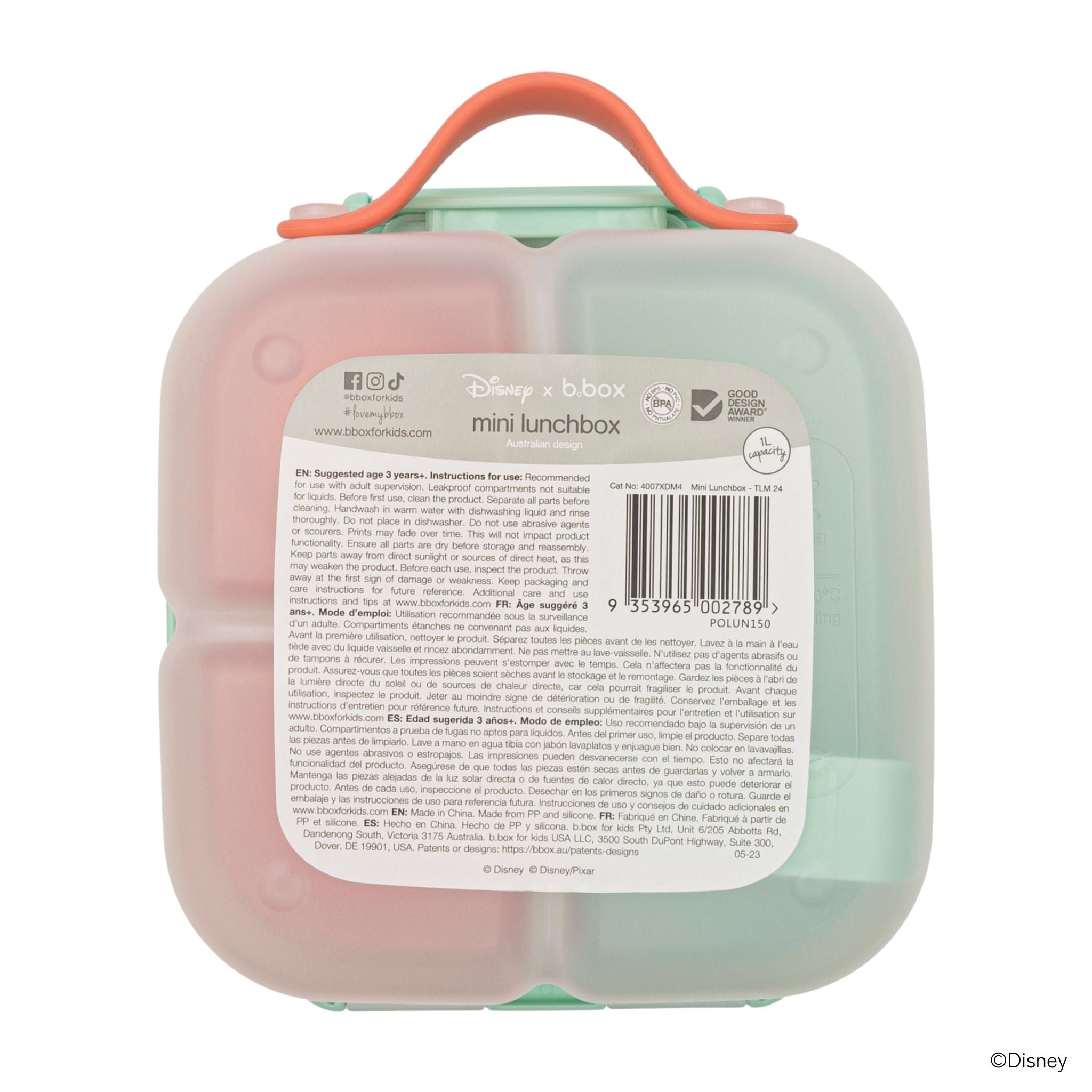 Mini Lunchbox ミニランチボックス - disney