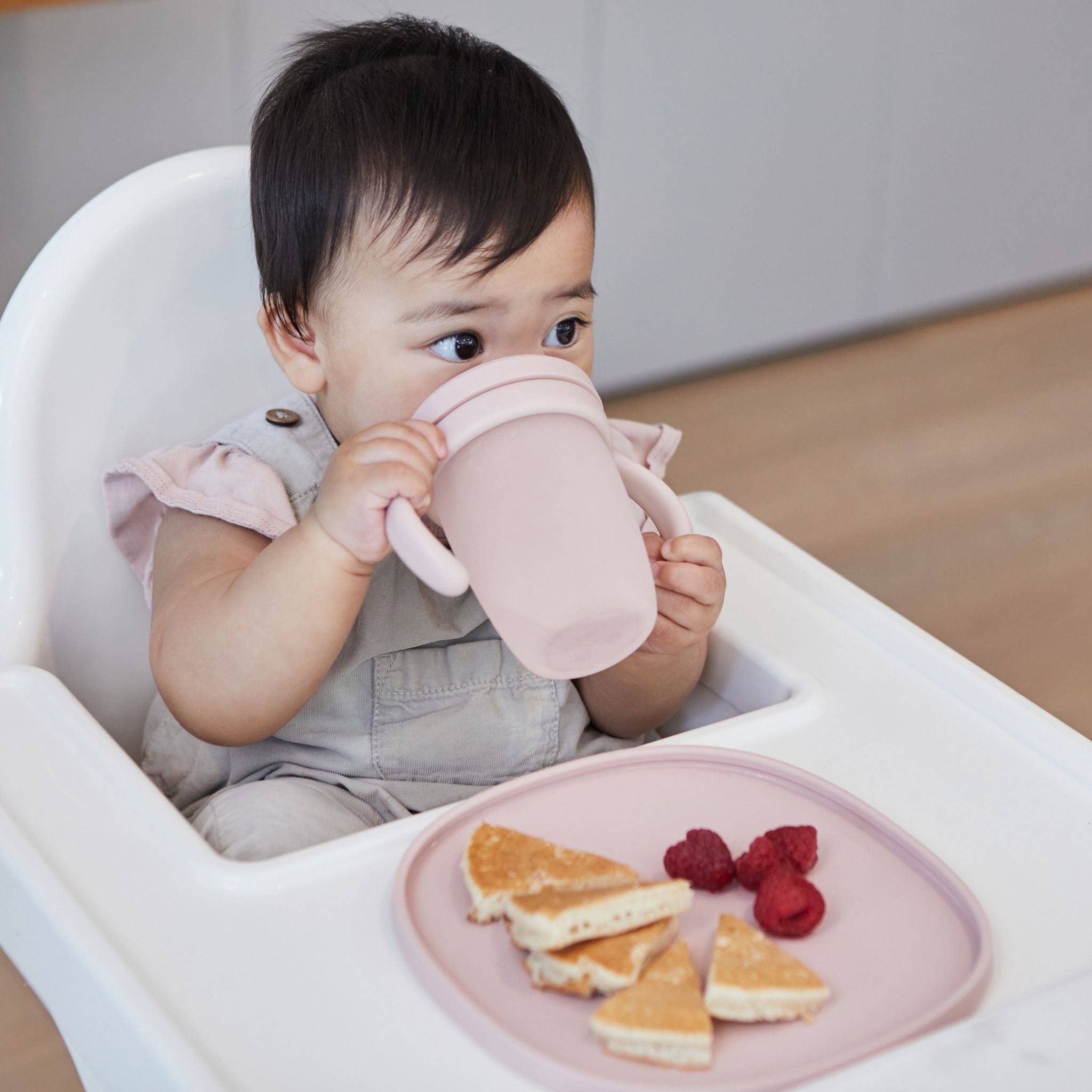 シリコンプレート+リッド(蓋・吸盤付き食器)/Silicone Plate+Lid