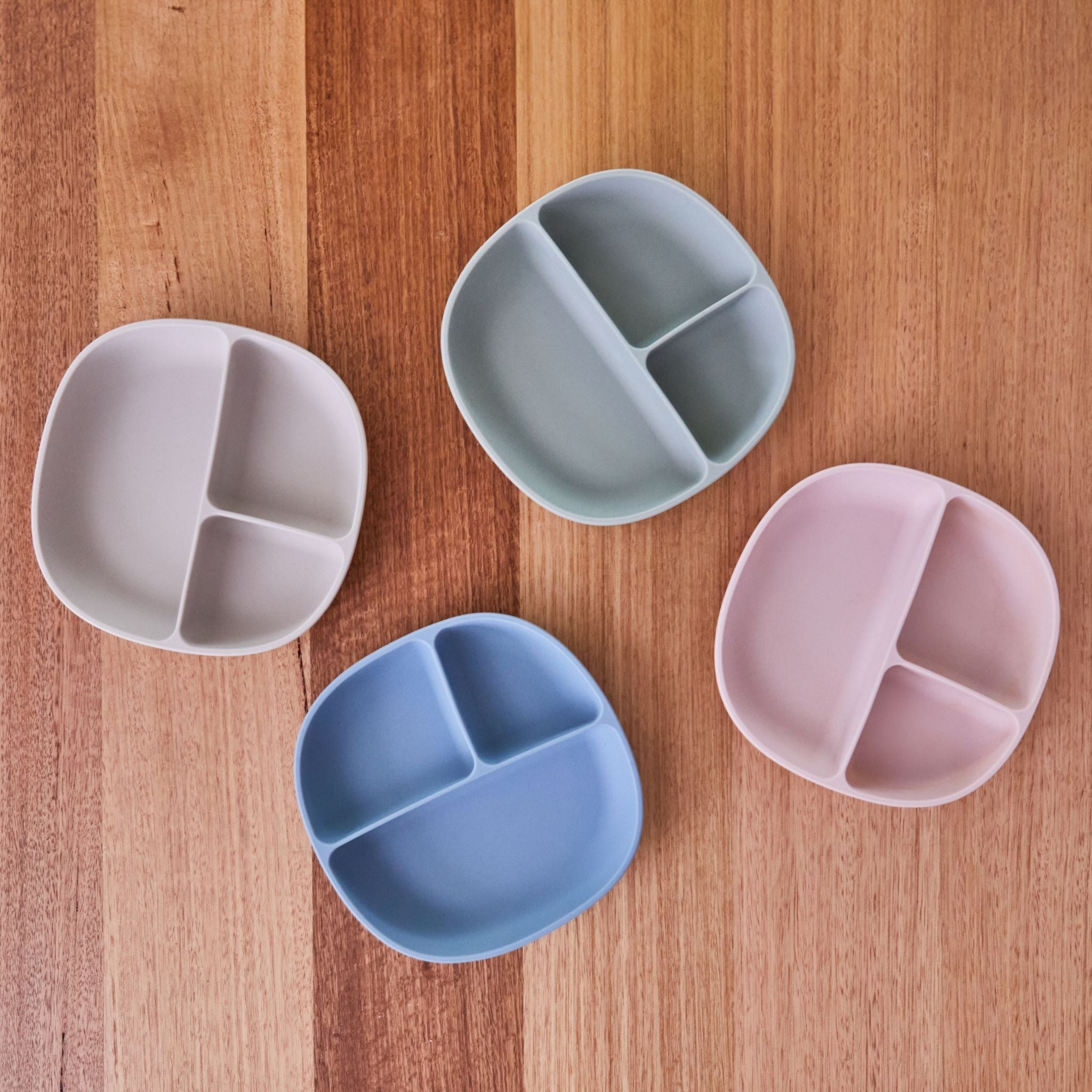 シリコンプレート+リッド(蓋・吸盤付き食器)/Silicone Plate+Lid