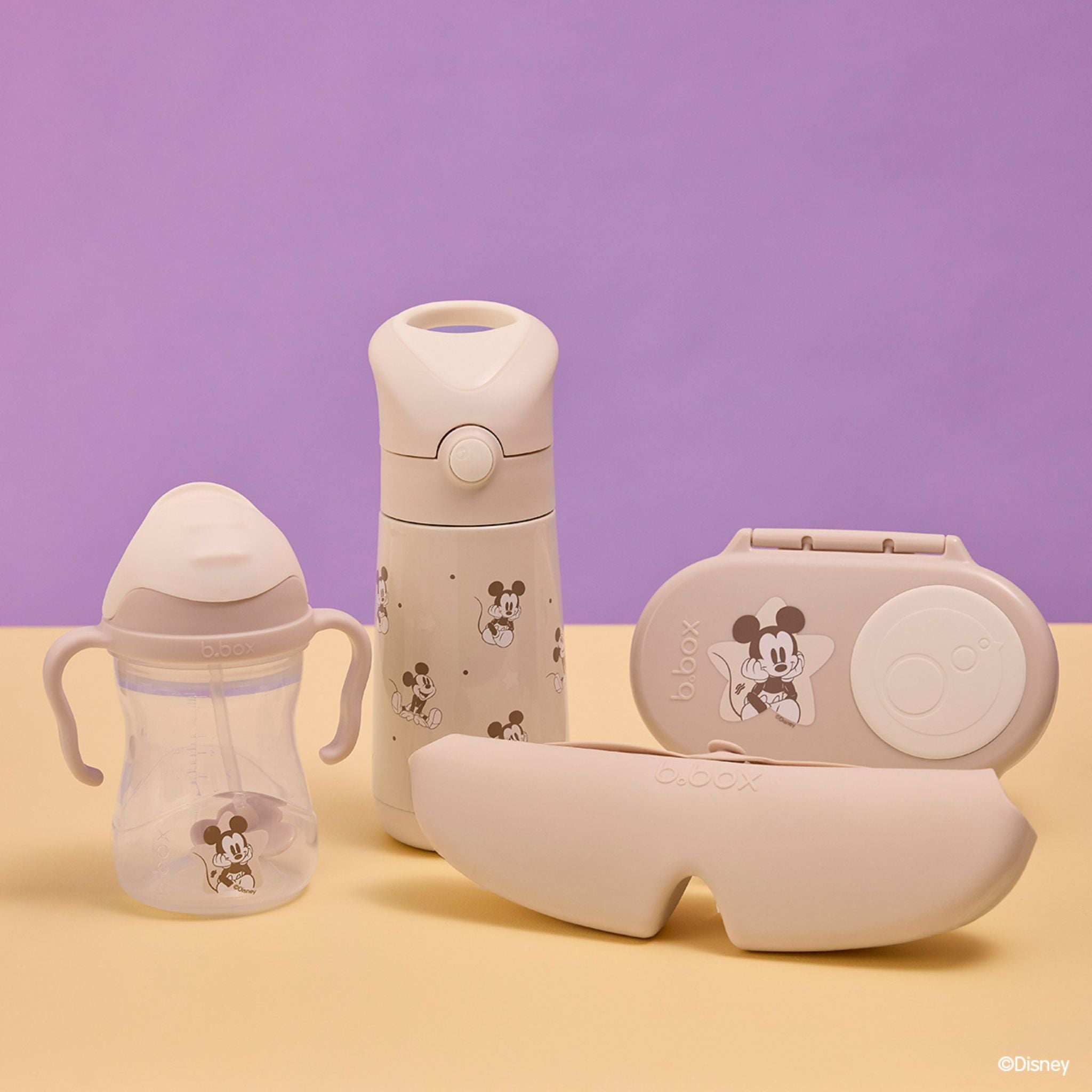 【b.box新作 2026年2月下旬以降発売予定】Disney Silicone Bib ディズニーシリコンビブ
