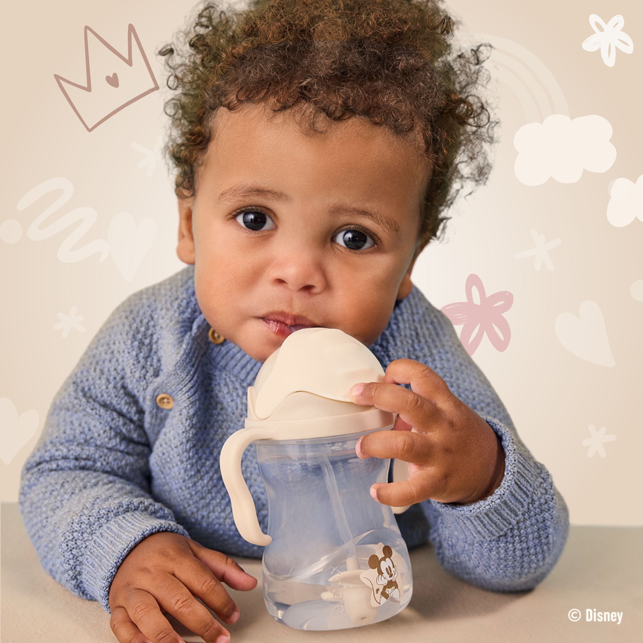 【9月下旬以降発売予定】ディズニーシッピーカップ(ストローマグ)/Disney Sippy cup - Mickey Soft & Minnie Soft 9月下旬デリバリー予定