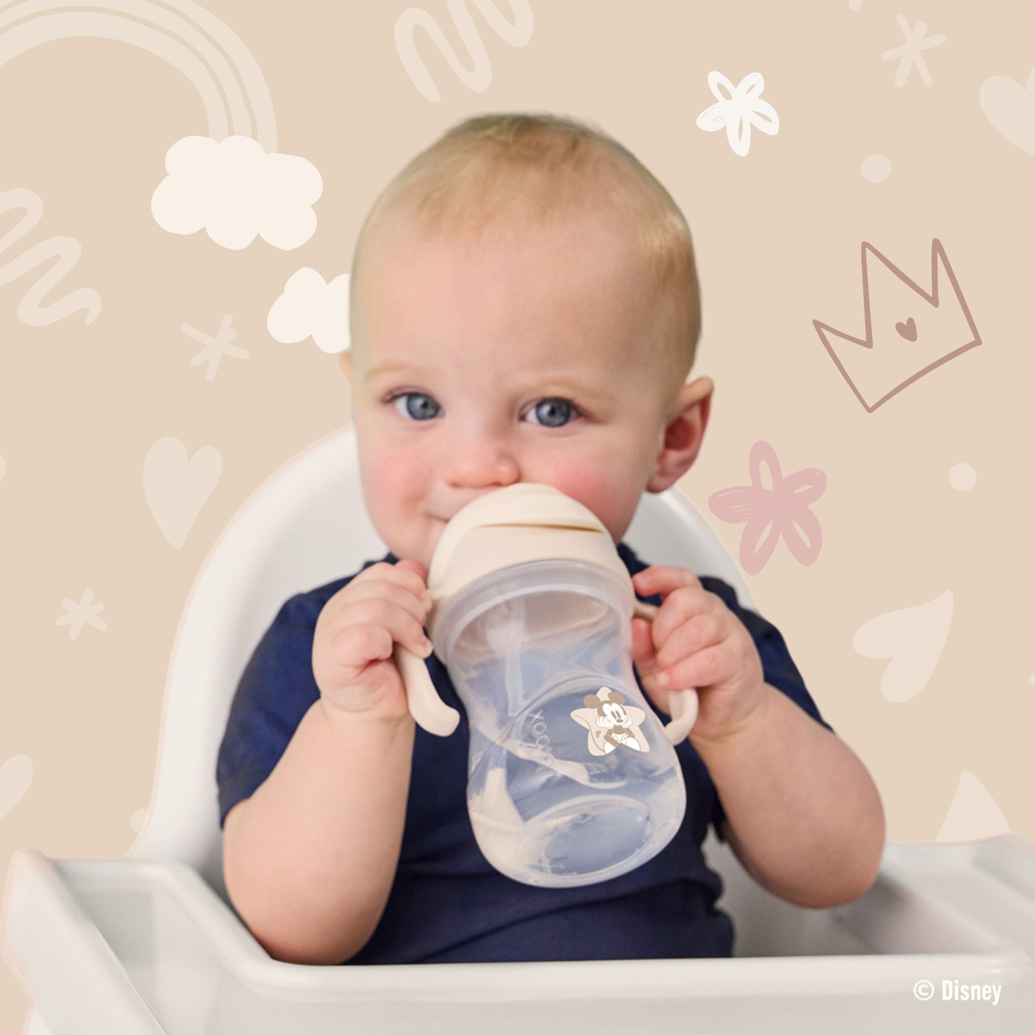【9月下旬以降発売予定】ディズニーシッピーカップ(ストローマグ)/Disney Sippy cup - Mickey Soft & Minnie Soft 9月下旬デリバリー予定