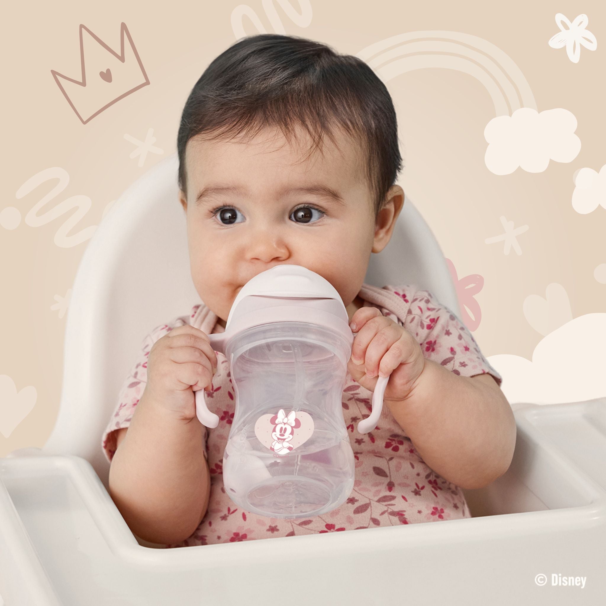【9月下旬以降発売予定】ディズニーシッピーカップ(ストローマグ)/Disney Sippy cup - Mickey Soft & Minnie Soft 9月下旬デリバリー予定