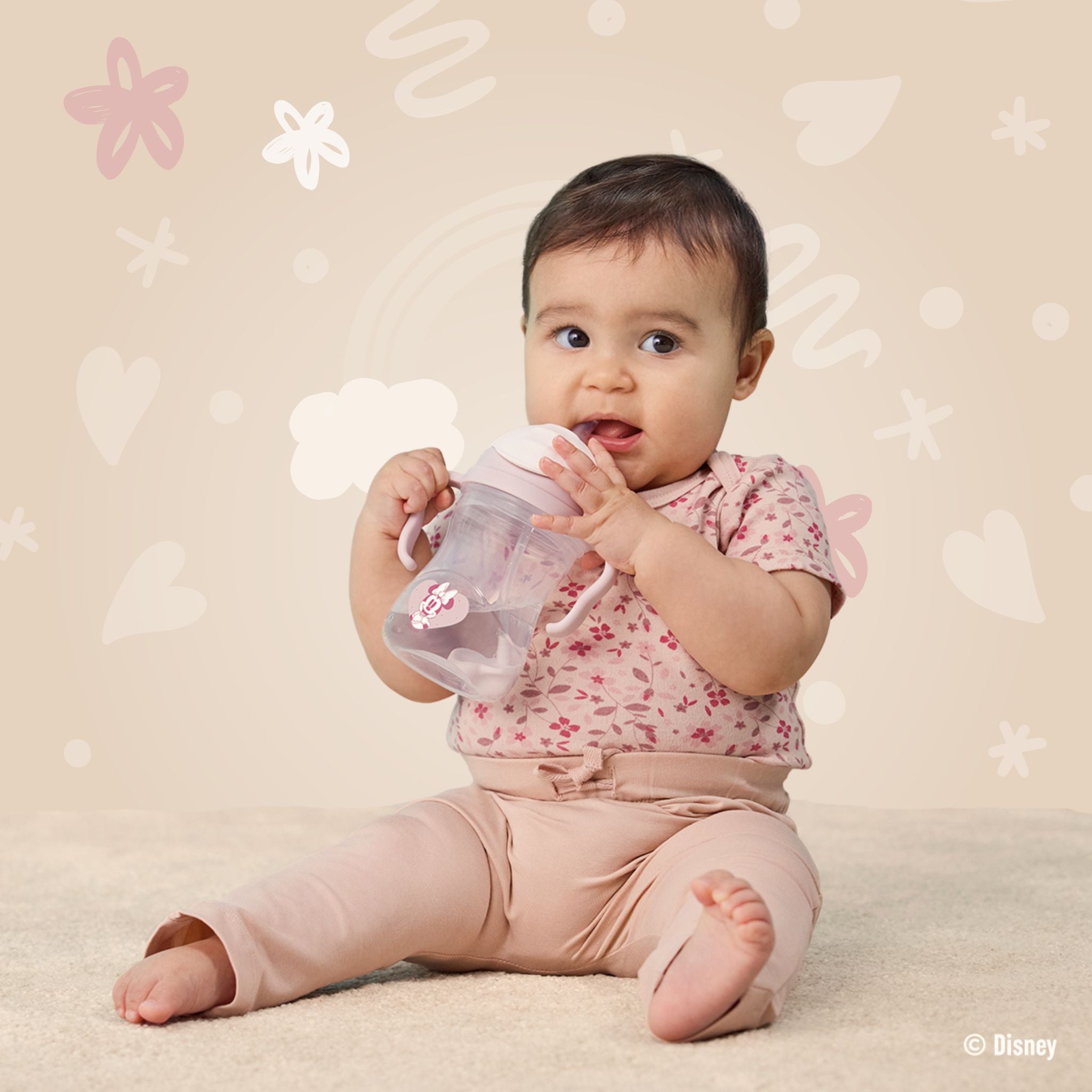 【9月下旬以降発売予定】ディズニーシッピーカップ(ストローマグ)/Disney Sippy cup - Mickey Soft & Minnie Soft 9月下旬デリバリー予定
