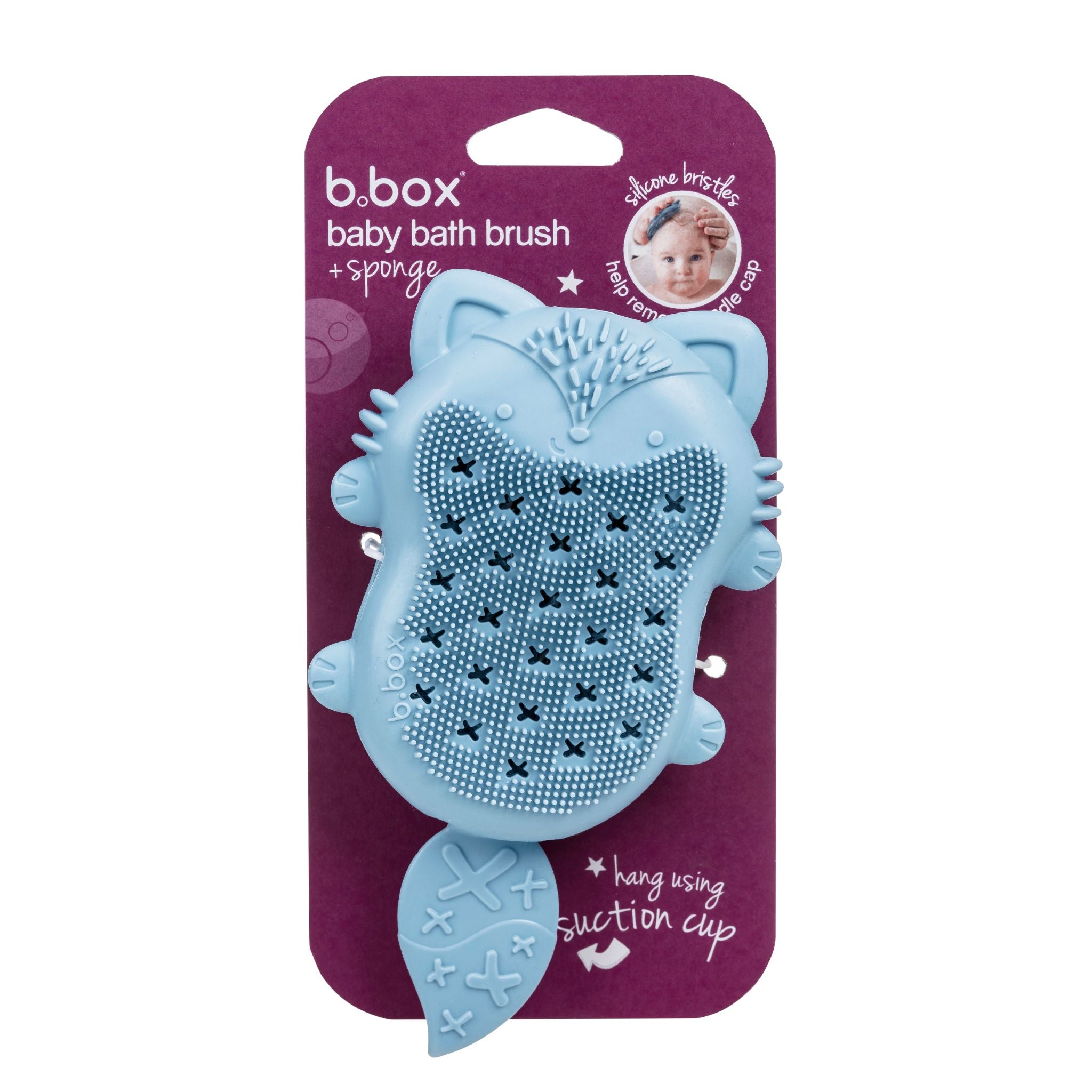 ベビーバスブラシ+スポンジ(入浴用赤ちゃんスポンジ)/baby bath brush + sponge