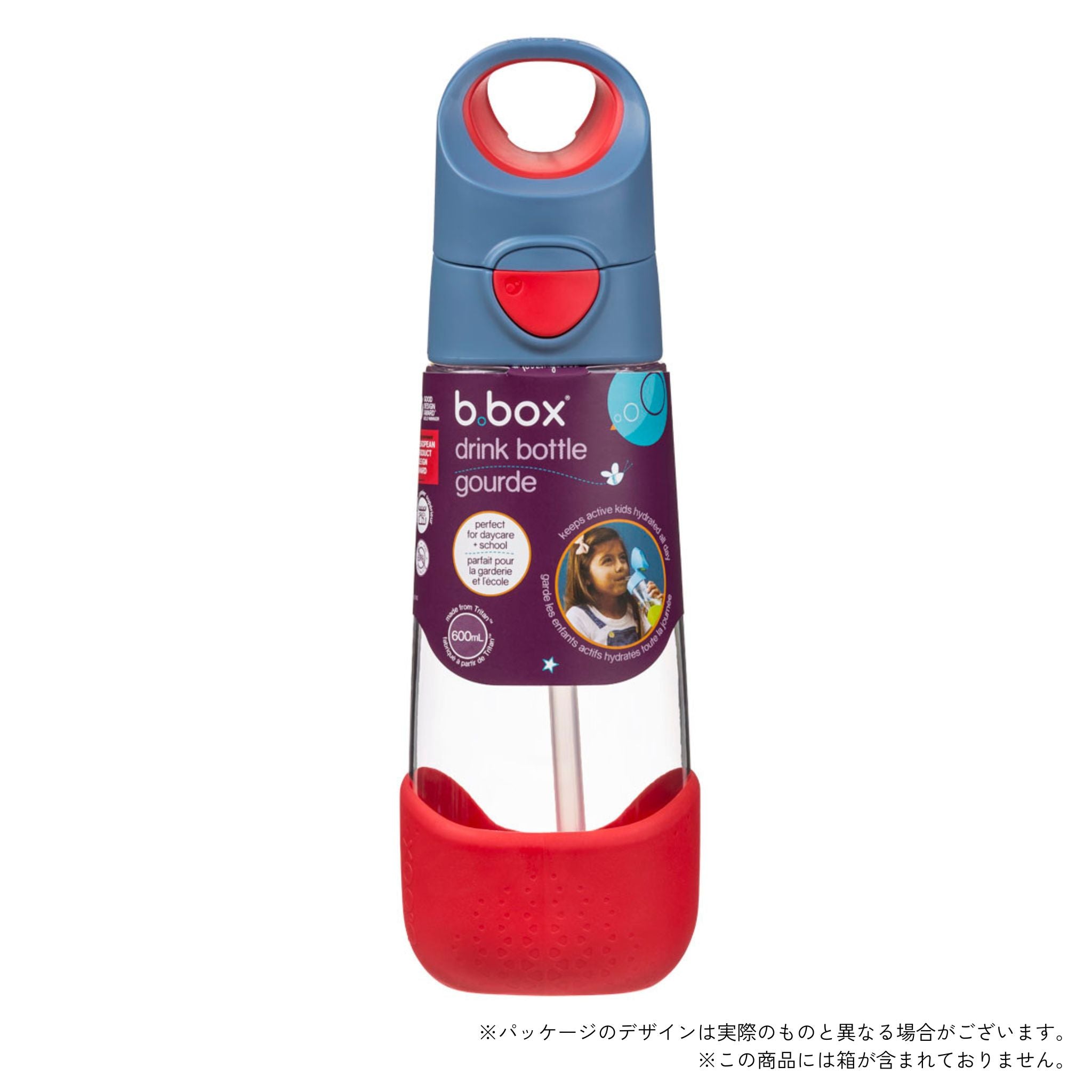 Tritan drink bottle 600mlトライタンドリンクボトル - ストロー