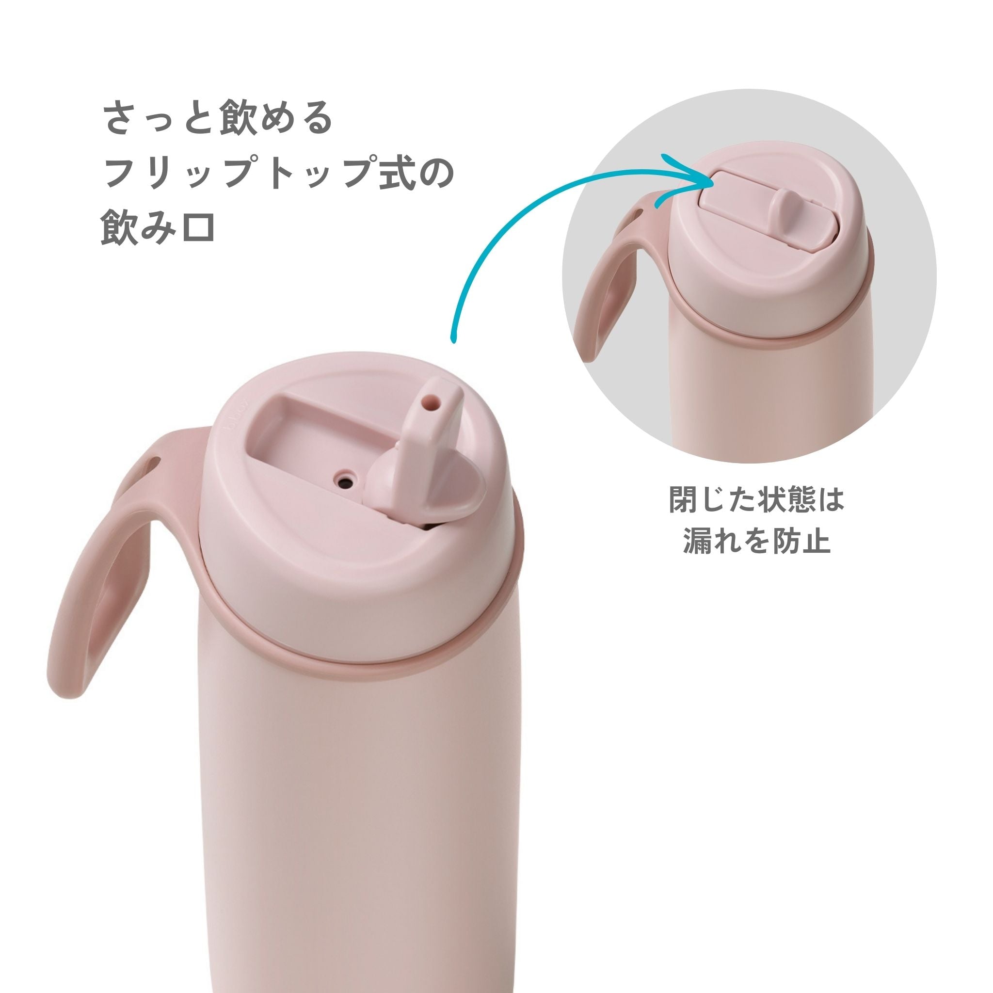 【b.box 2026年1月以降発売予定】690ml Insulated Flip Top Bottle 690mlフリップトップボトル