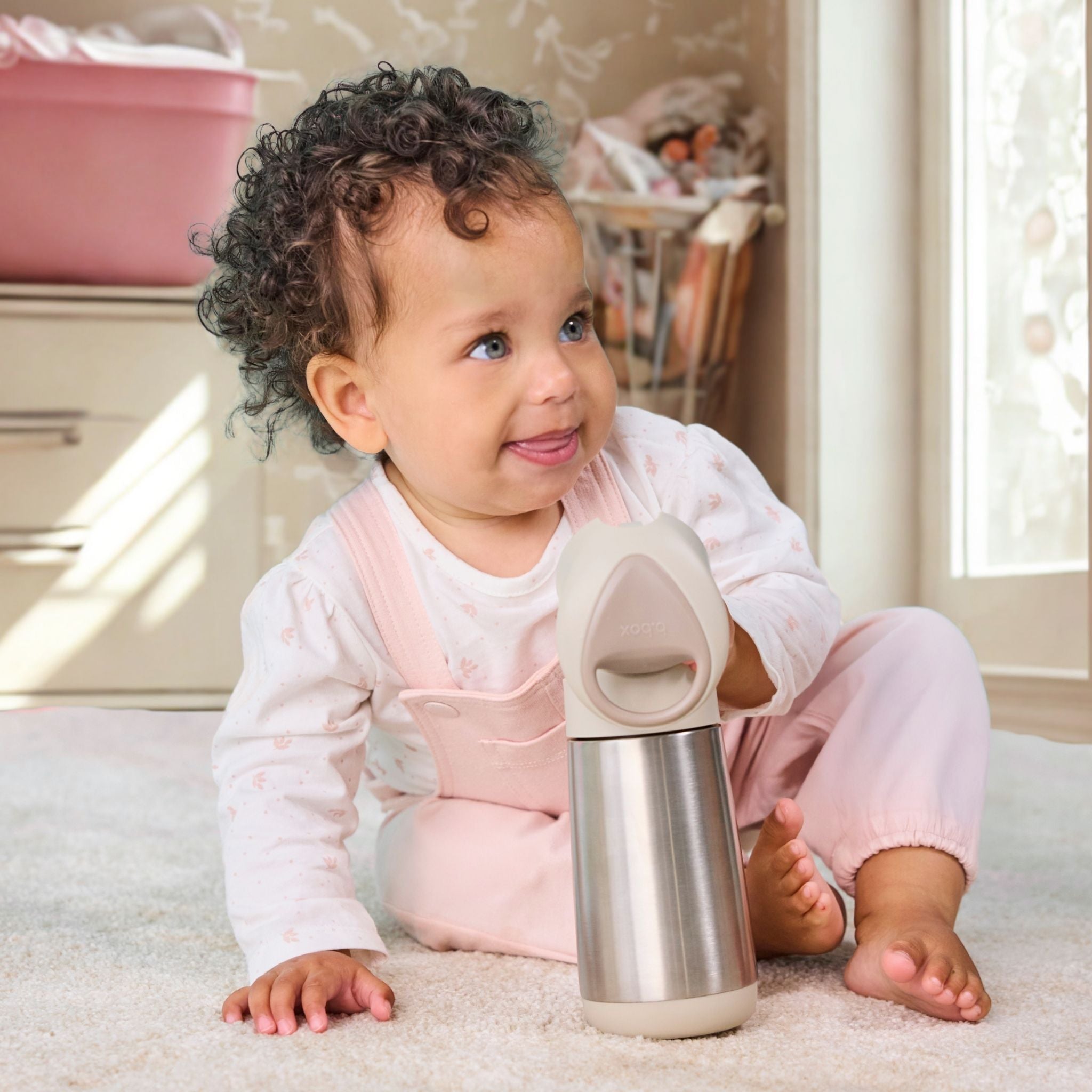 水筒 Insulated drink bottle 350ml ステンレスボトル - ストロー