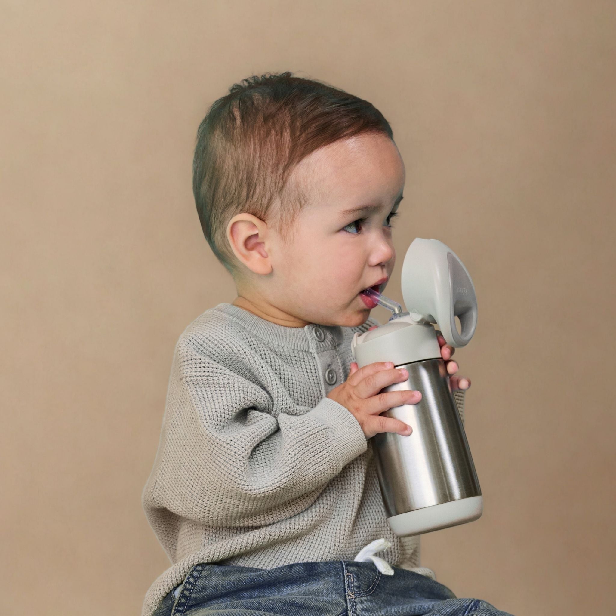 水筒 Insulated drink bottle 350ml ステンレスボトル - ストロー