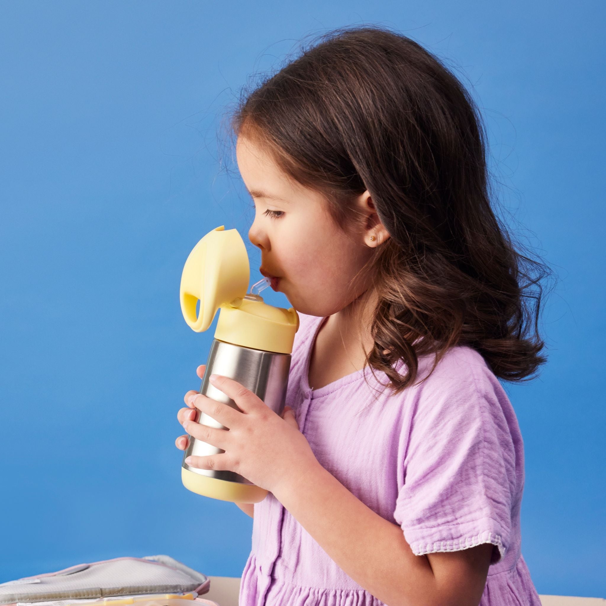 水筒 Insulated drink bottle 350ml ステンレスボトル - ストロー