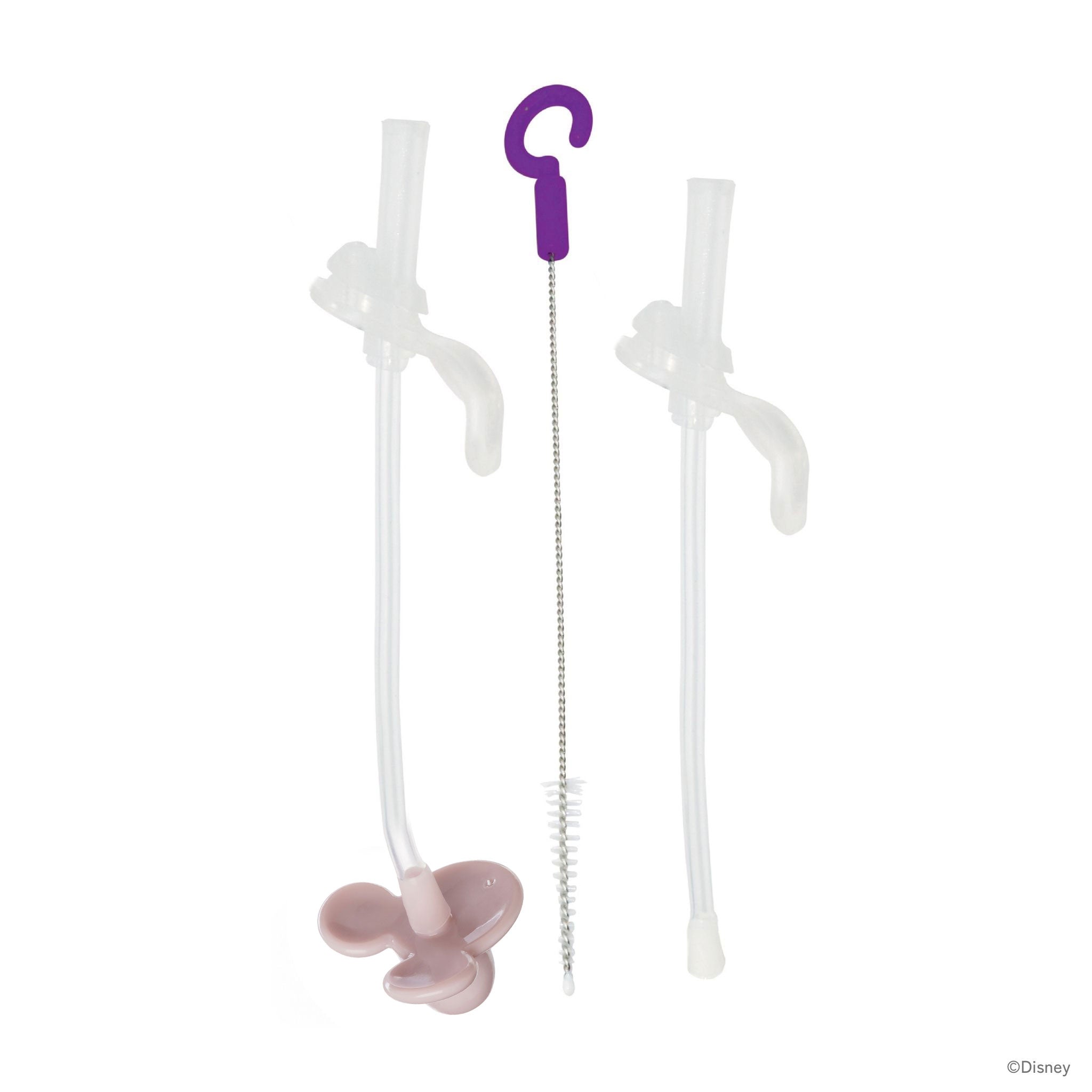 【b.box新作予約】シッピーカップ専用スペアストロー/クリーナーセット - Disney - Mickey Soft & Minnie Soft