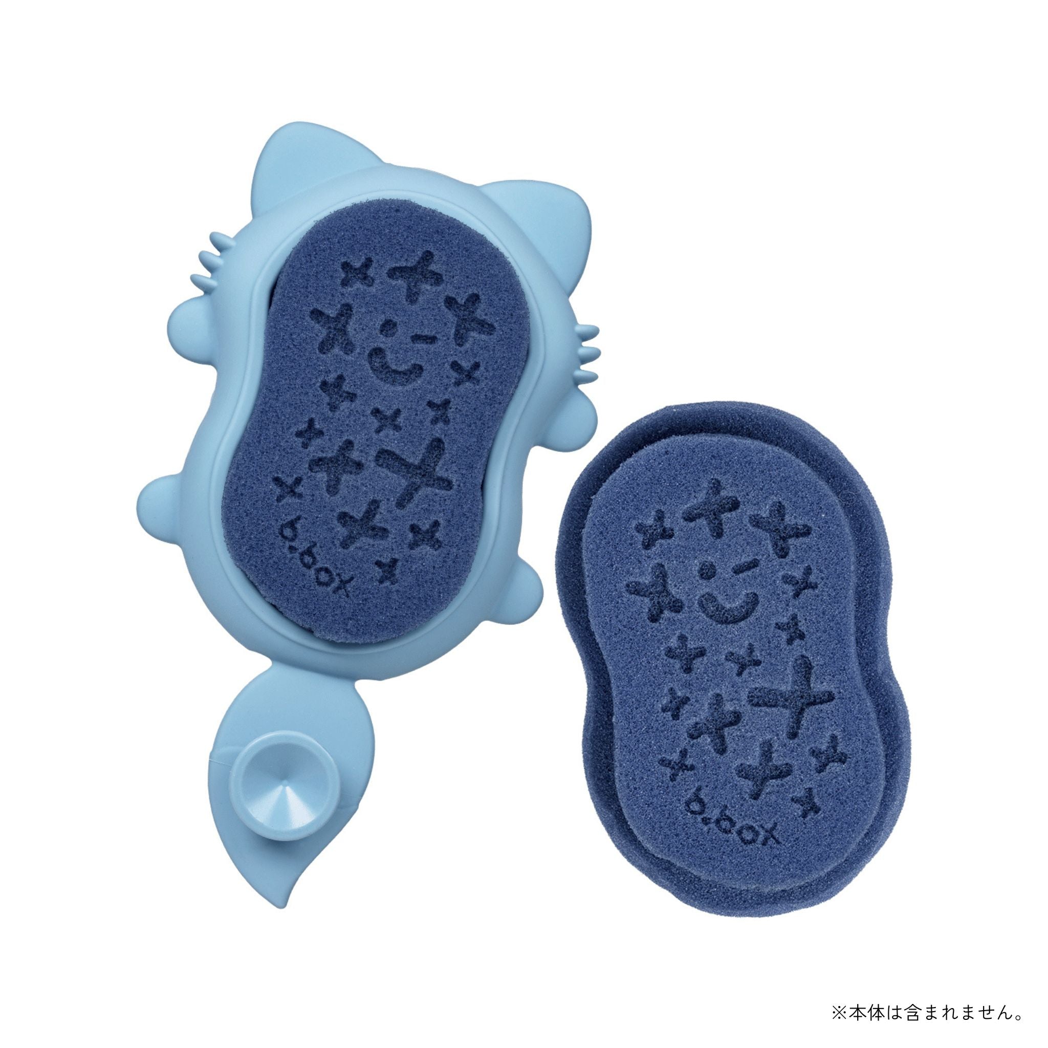 子供用 頭皮用 体用 バスブラシ交換用スポンジ