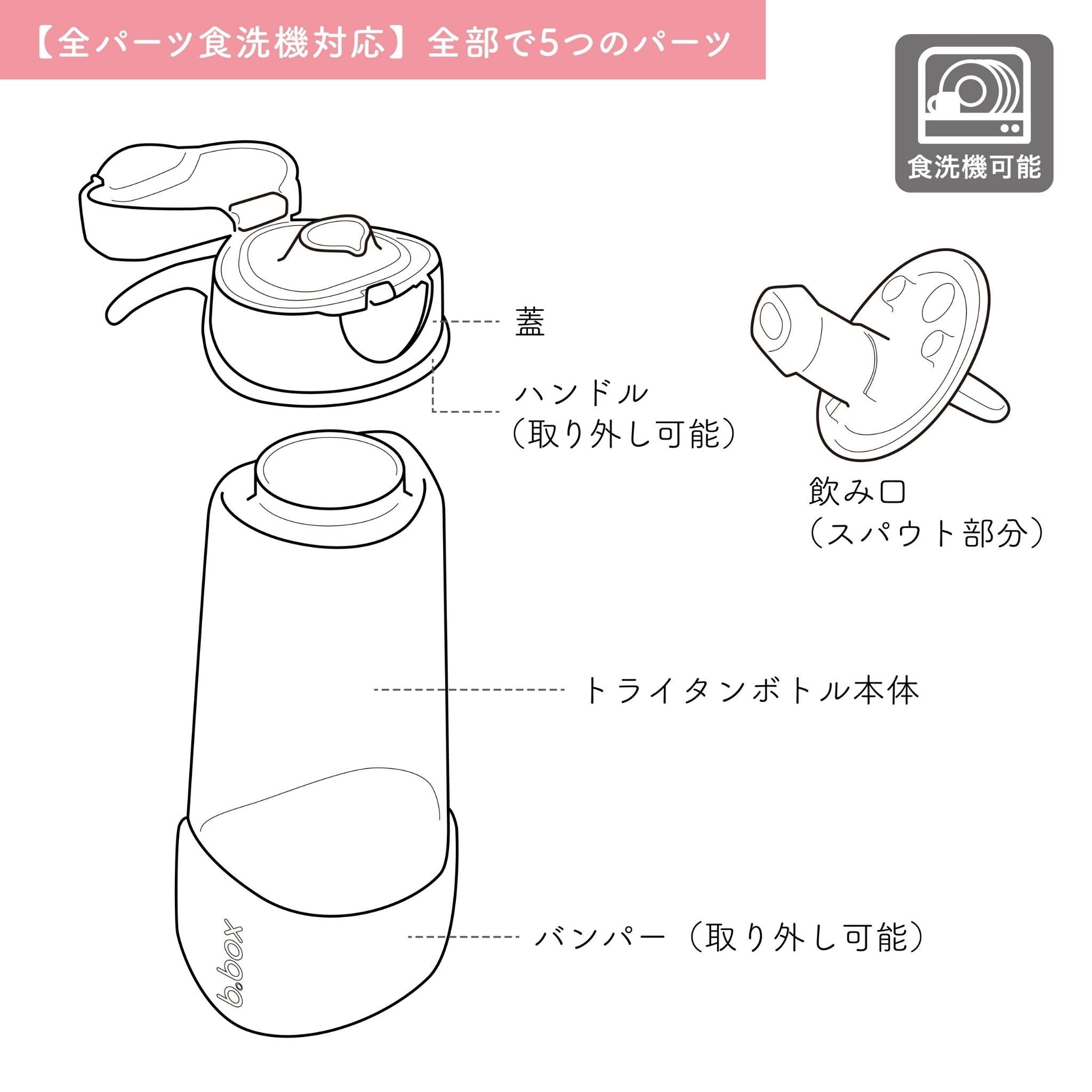 Sports spout bottle 450ml スポーツスパウトボトル