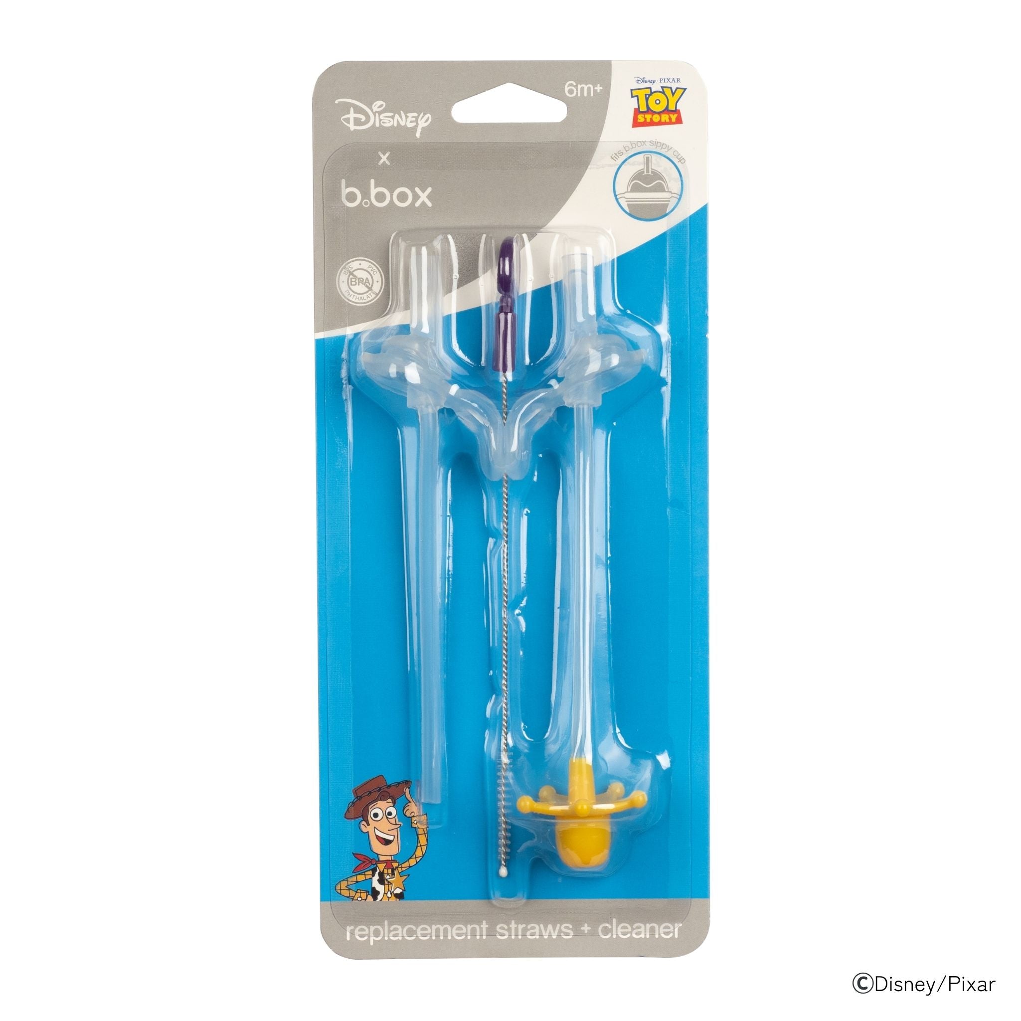 【6月19日発売予定】シッピーカップ専用スペアストロー/クリーナーセット - Disney Woody