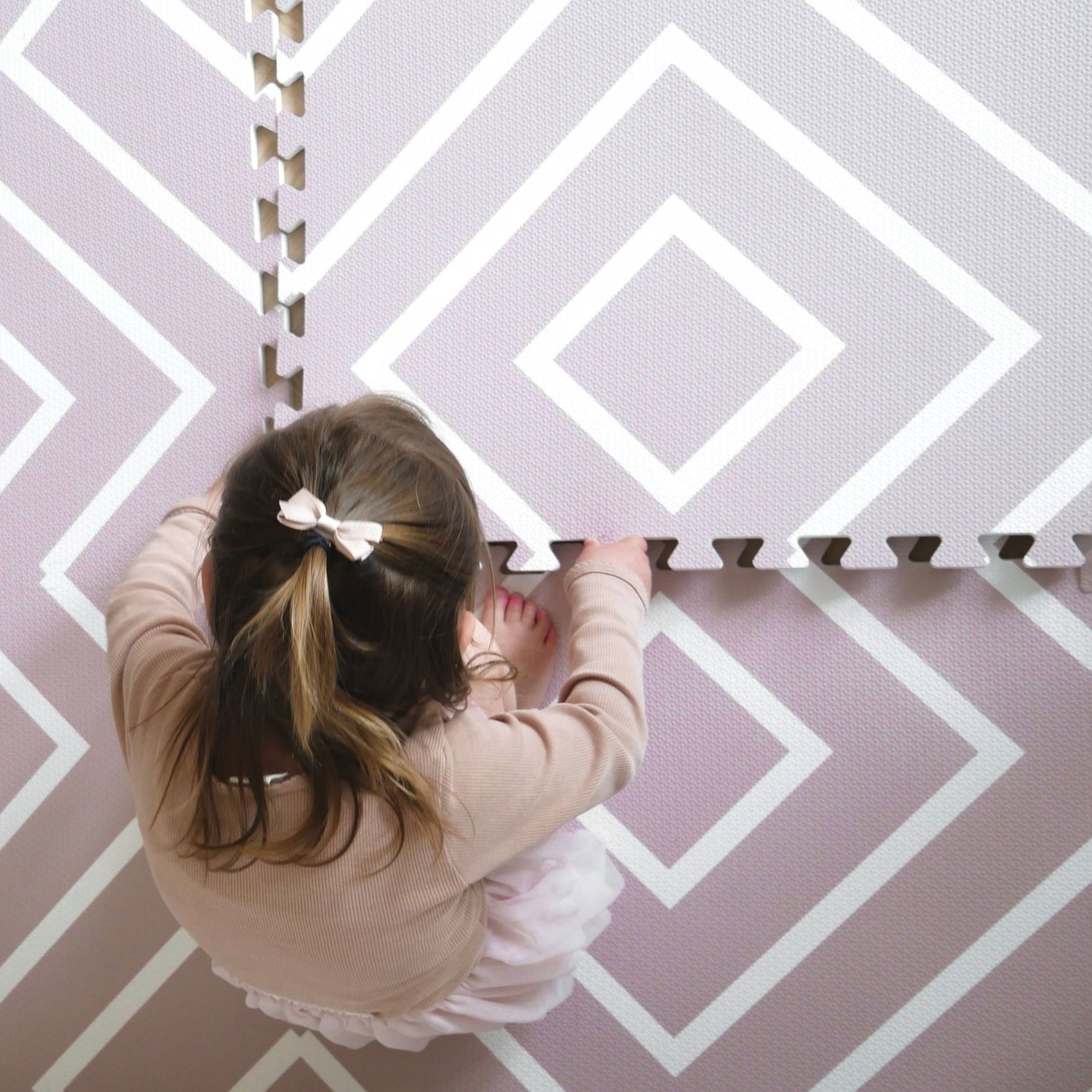 *eeveve* Form Play mat フォームプレイマット - Modern Blocks - Old Pink