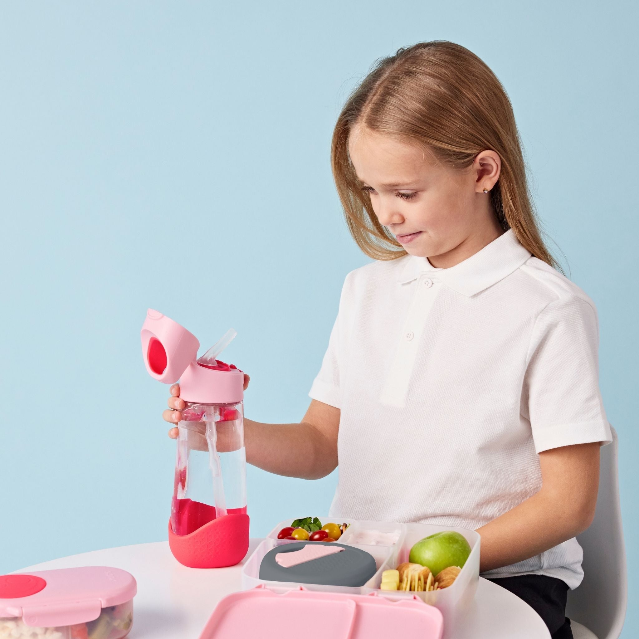 Tritan drink bottle 600mlトライタンドリンクボトル - ストロー