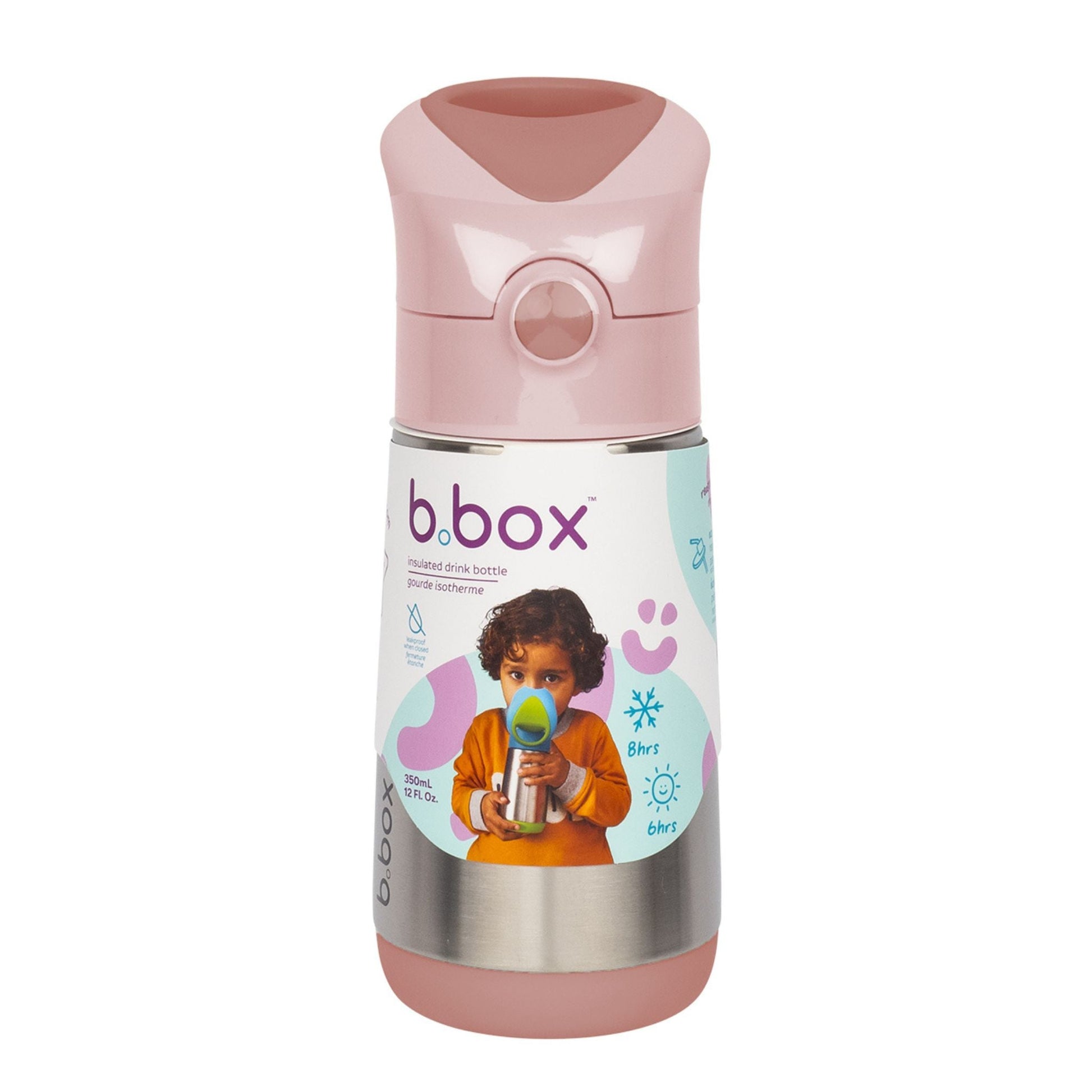 水筒 Insulated drink bottle 350ml ステンレスボトル - ストロー