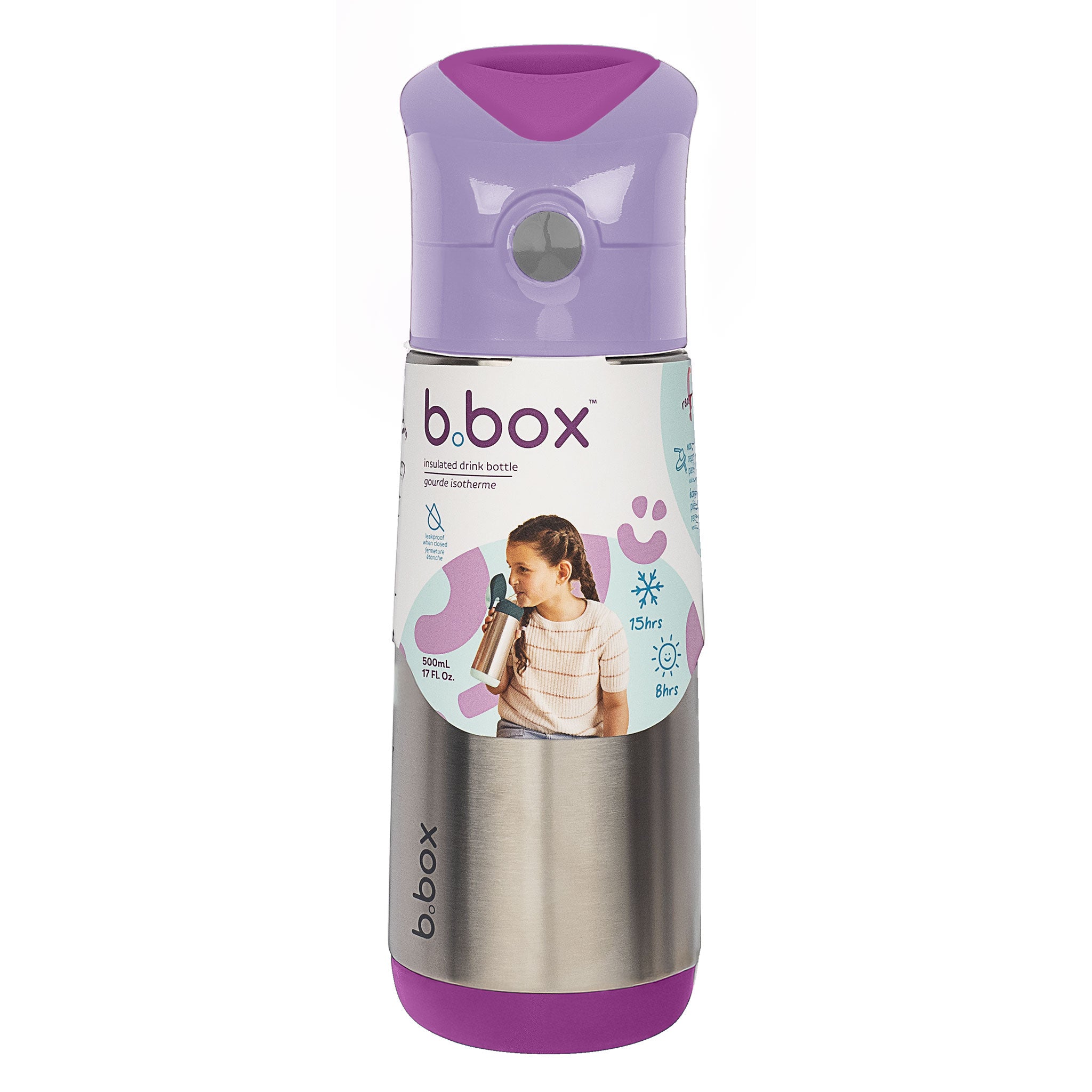 【b.box 2026年1月以降発売予定】水筒 Insulated drink bottle 500ml ステンレスボトル