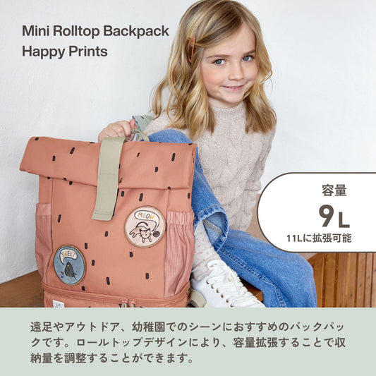 Mini Rolltop Backpack Happy Prints ミニロールトップバックパック