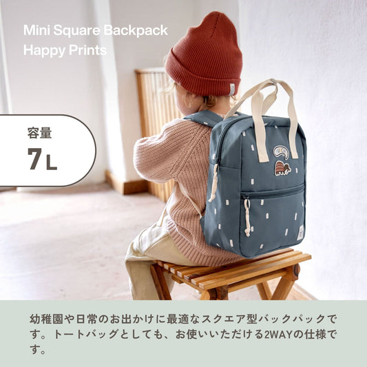 Mini Square Backpack Happy Prints ミニスクエアバックパック