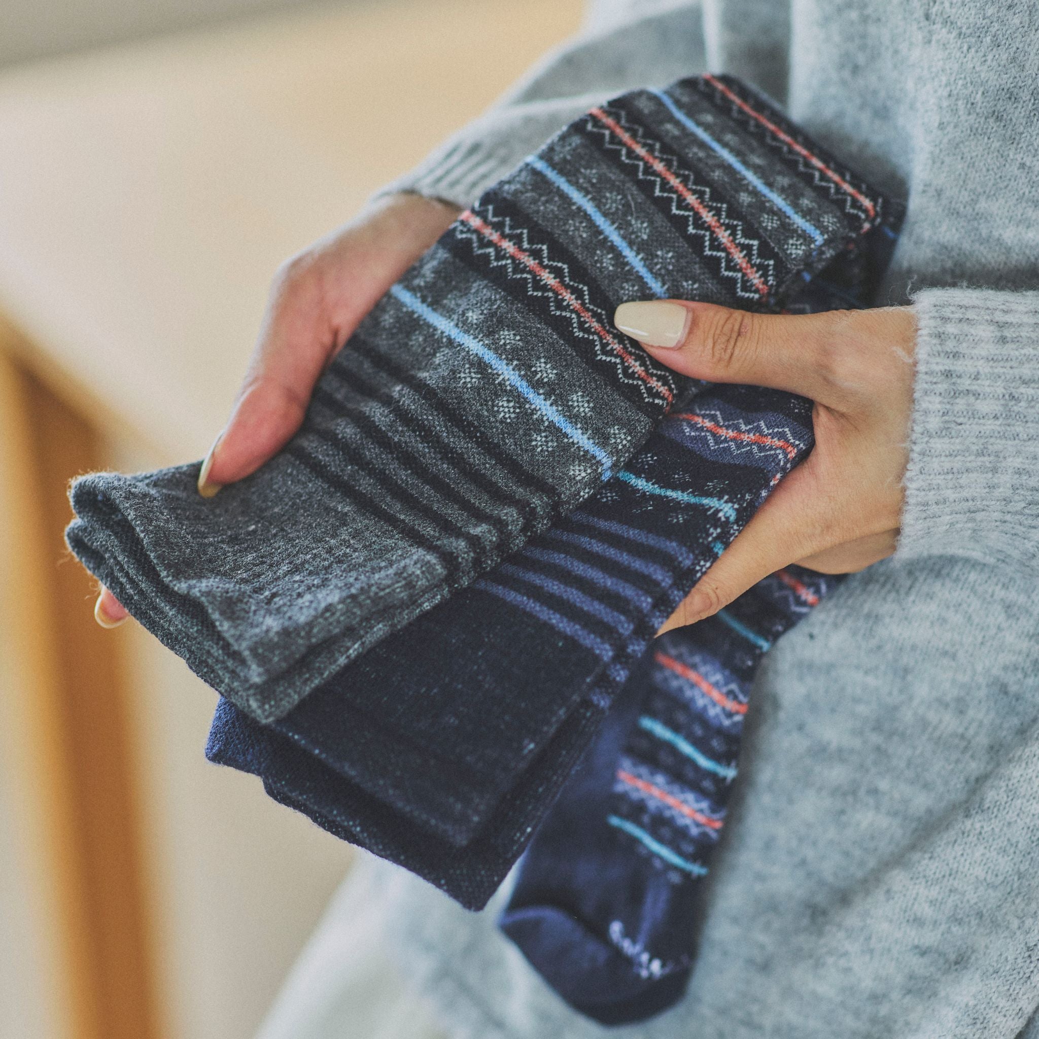 【sockwell26AW新作】[SW166W]MINI FAIRISLE　Ladies