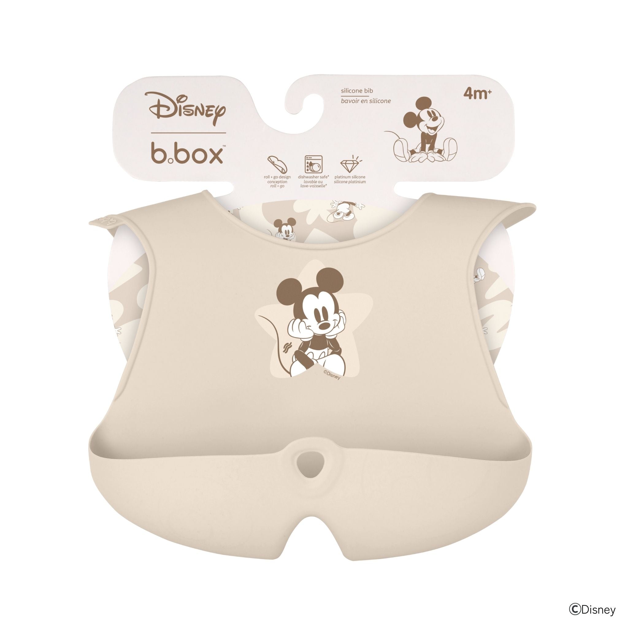 【b.box新作 2026年2月下旬以降発売予定】Disney Silicone Bib ディズニーシリコンビブ