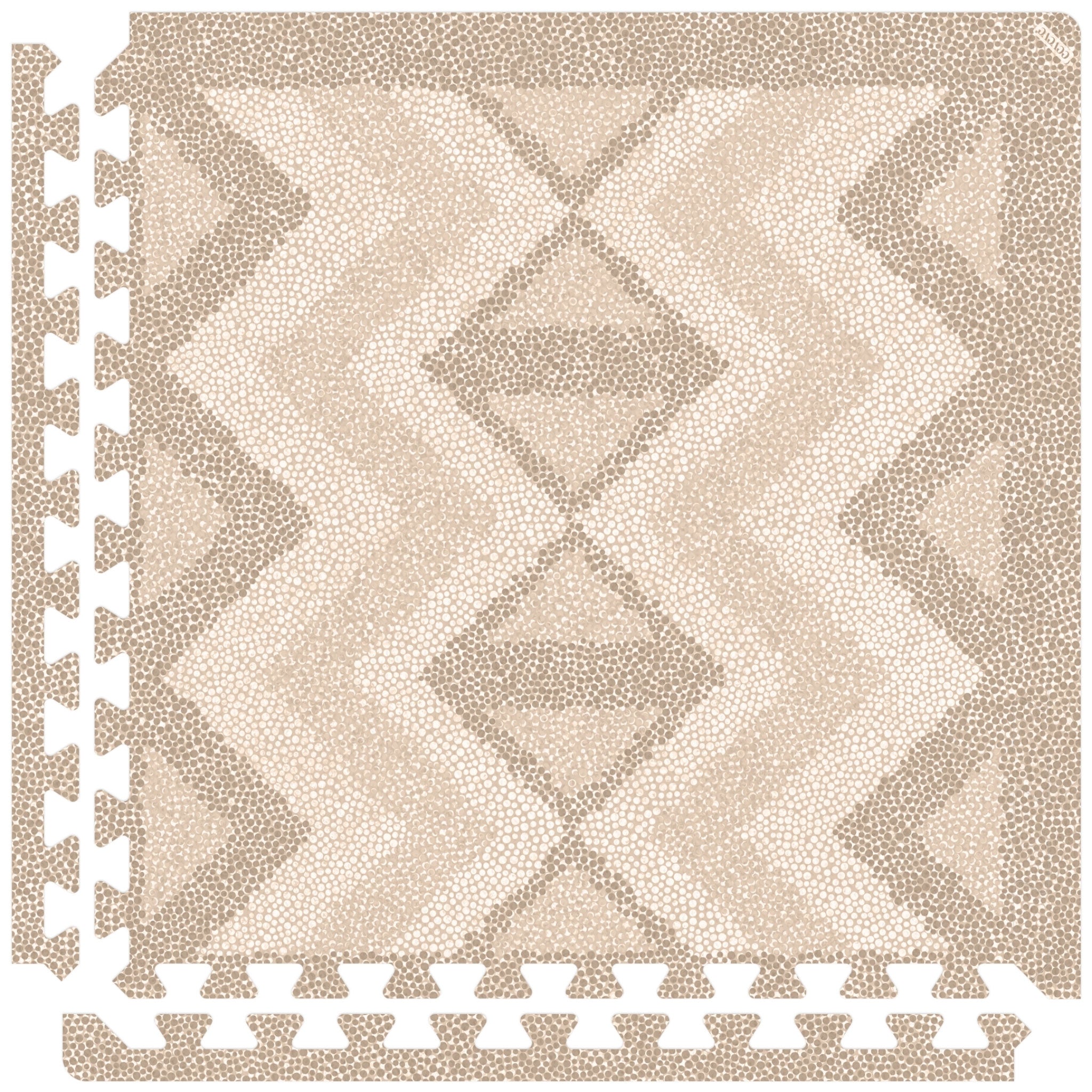 【SALE】Foam Play mat フォームプレイマット - Kilim - Sand（つなげてひろがる）