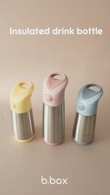 水筒 Insulated drink bottle 350ml ステンレスボトル - ストロー