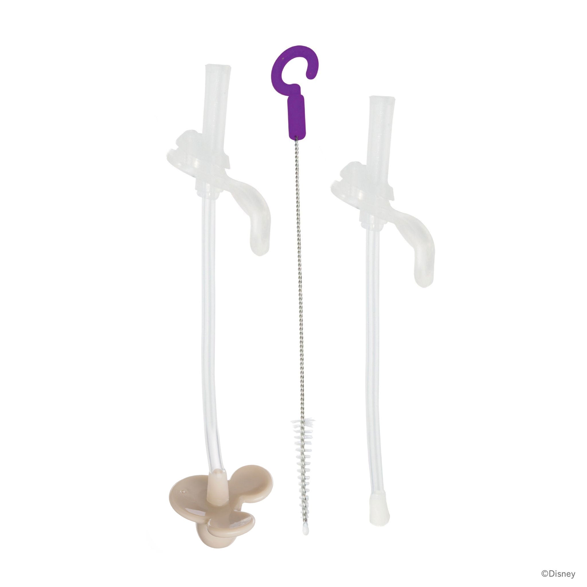 【b.box新作予約】シッピーカップ専用スペアストロー/クリーナーセット - Disney - Mickey Soft & Minnie Soft