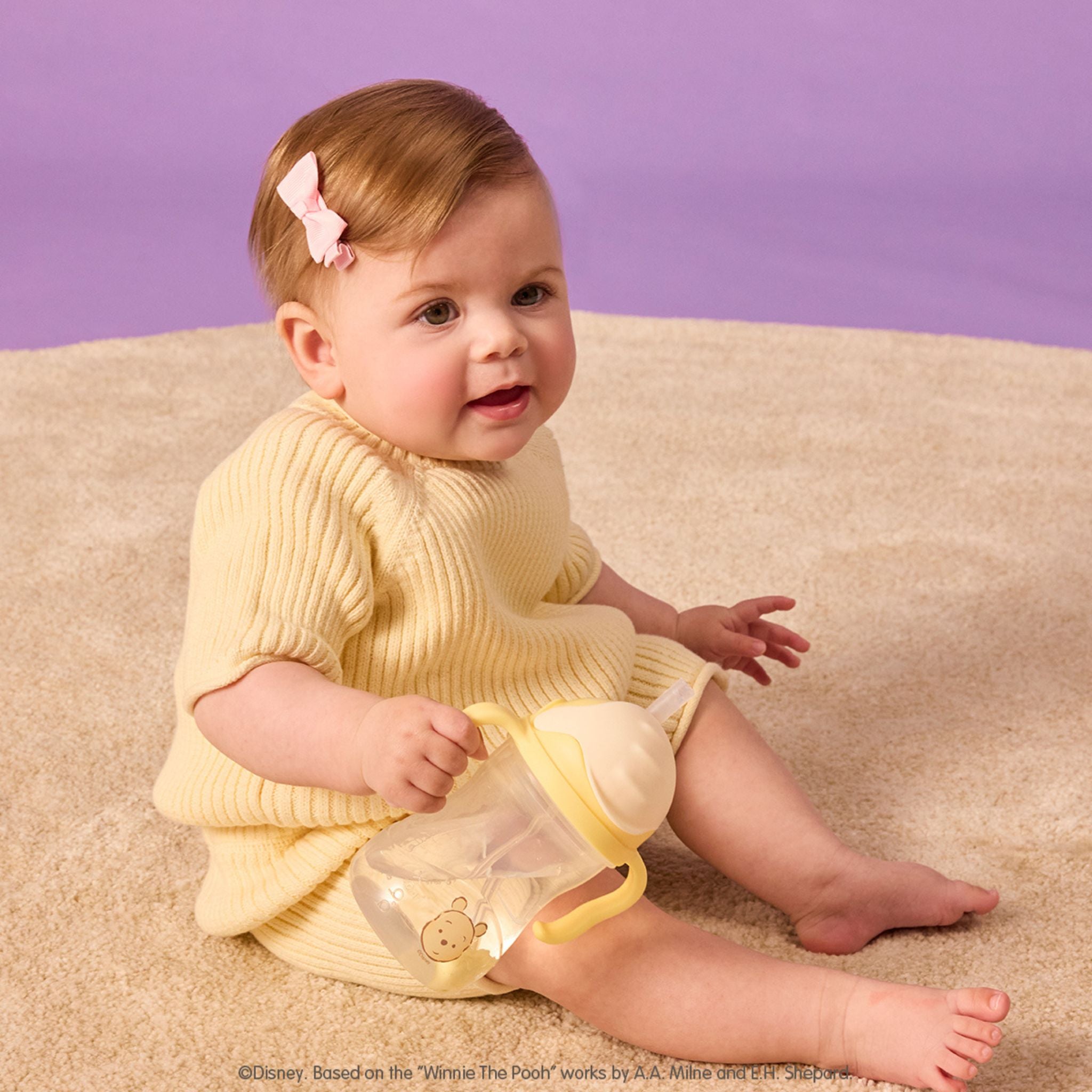 【b.box新作 2026年2月以降発売予定】Sippy cup ストローマグ シッピーカップ - Disney - くまのプーさん100周年記念