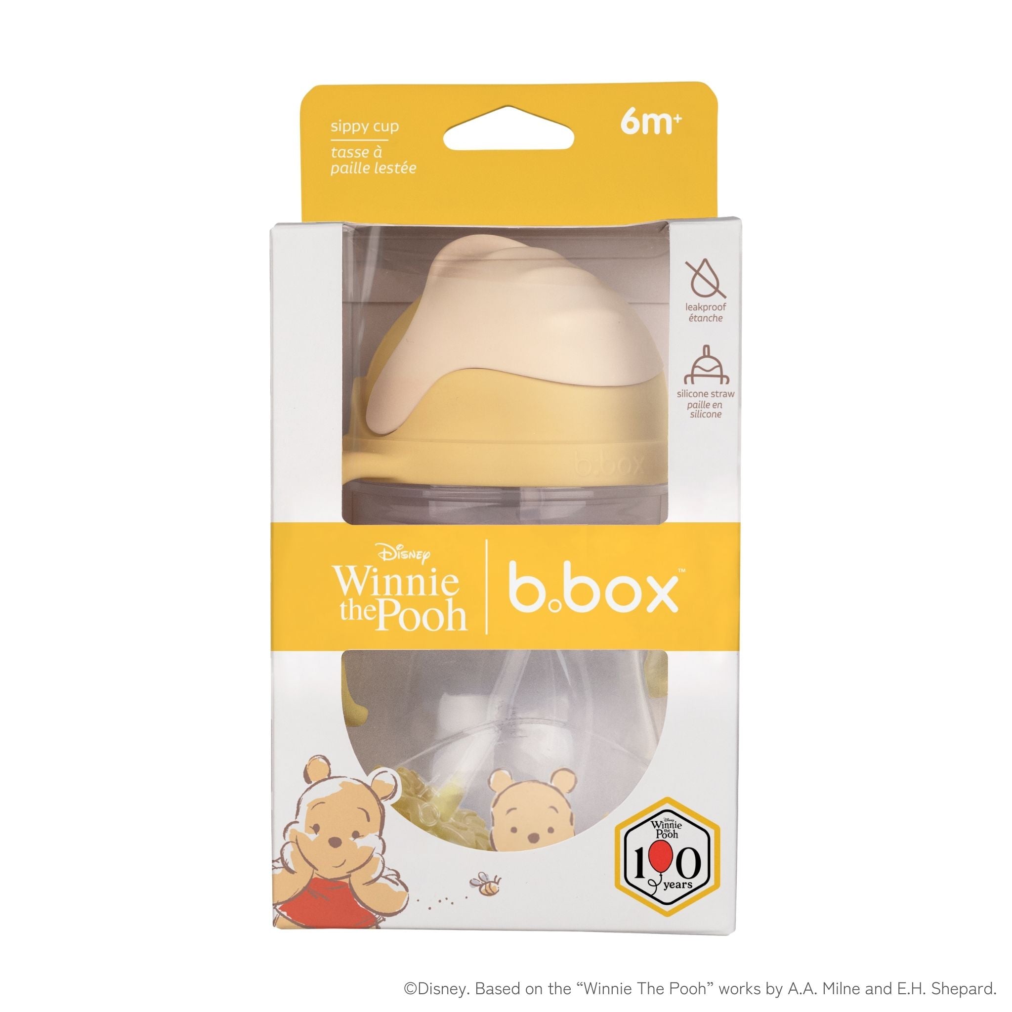 【b.box新作 2026年2月以降発売予定】Sippy cup ストローマグ シッピーカップ - Disney - くまのプーさん100周年記念