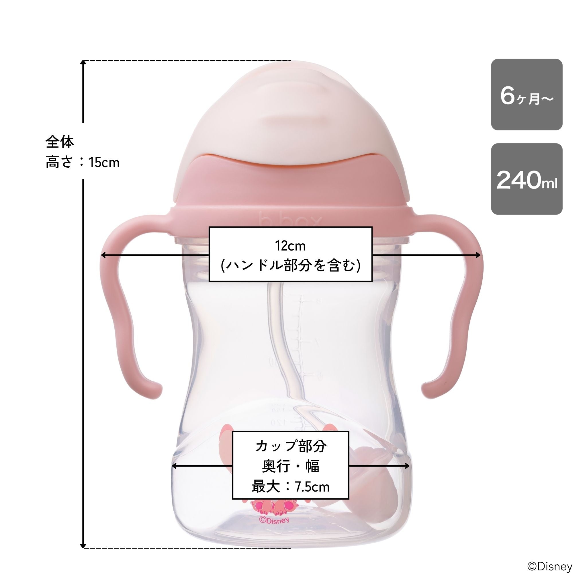【7月29日発売】　Sippy cup ストローマグ シッピーカップ - Disney - Stitch＆Angelシリーズ