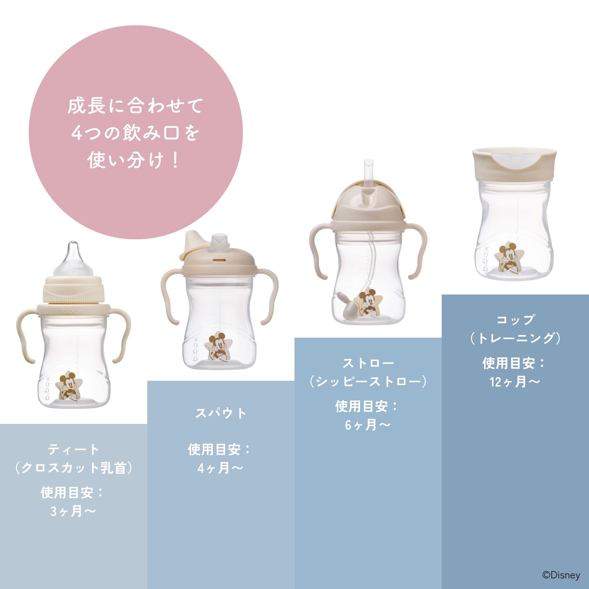 【b.box新作予約】Disney Transition value pack ディズニーステップアップマグパック