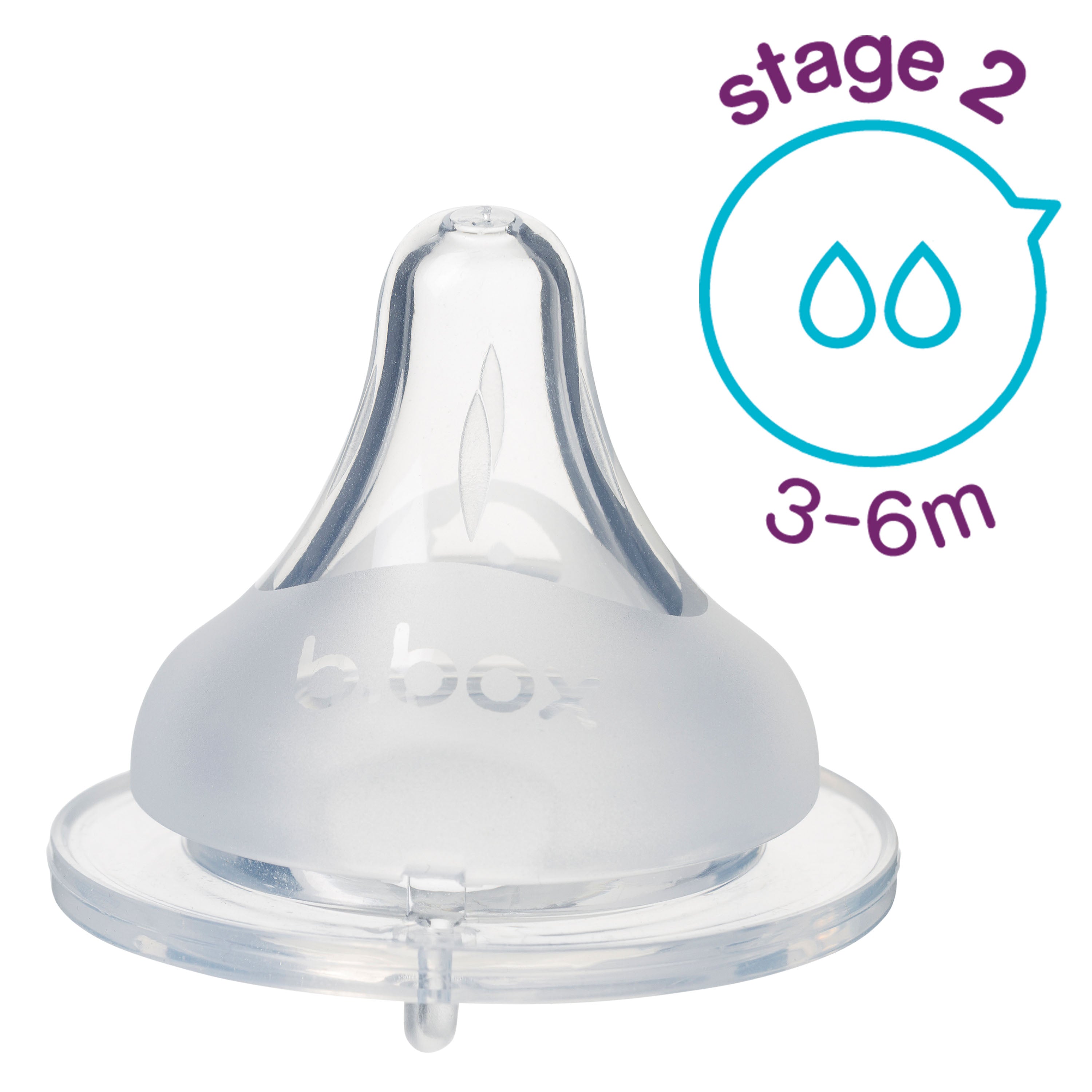 2 Pack Baby Bottle Anti-Colic Teat ベビーボトル専用ティート